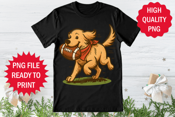 Football and Dog Lover T-Shirt Graphics for Crafters