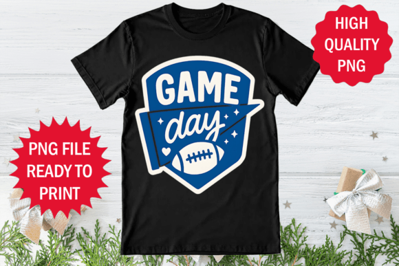 Game Day American Football Lover Png Art for T-Shirt Designs