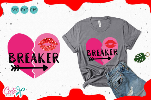 Heart Breaker Valentines Day Svg: Perfect for T-Shirt Designs & Graphics