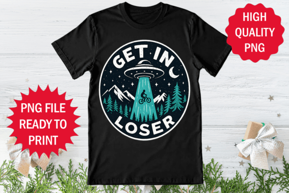 Retro Get in Loser Alien T-Shirt: A Fun Graphics Asset