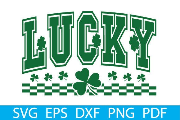 Retro Shamrock Png, Lucky Png, Clover Svg