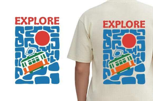 Retro Style Explore Travel SVG for T-Shirt Designs
