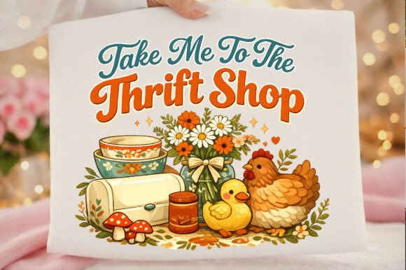 Retro Take Me to the Thrift Shop: A T-Shirt Design Graphics Review