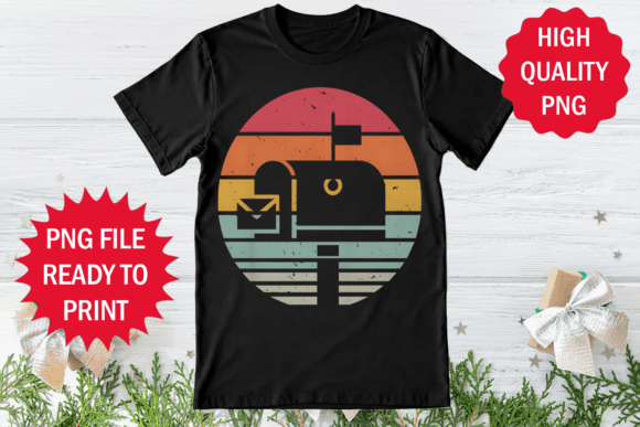 Retro Vintage Mailbox T-shirt Design: A Graphic Gem