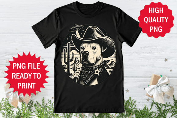 Review: Dog Western Hat and Ufo T-Shirt Design Graphics